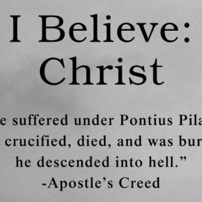 Our current series-- "I Believe: Christ"